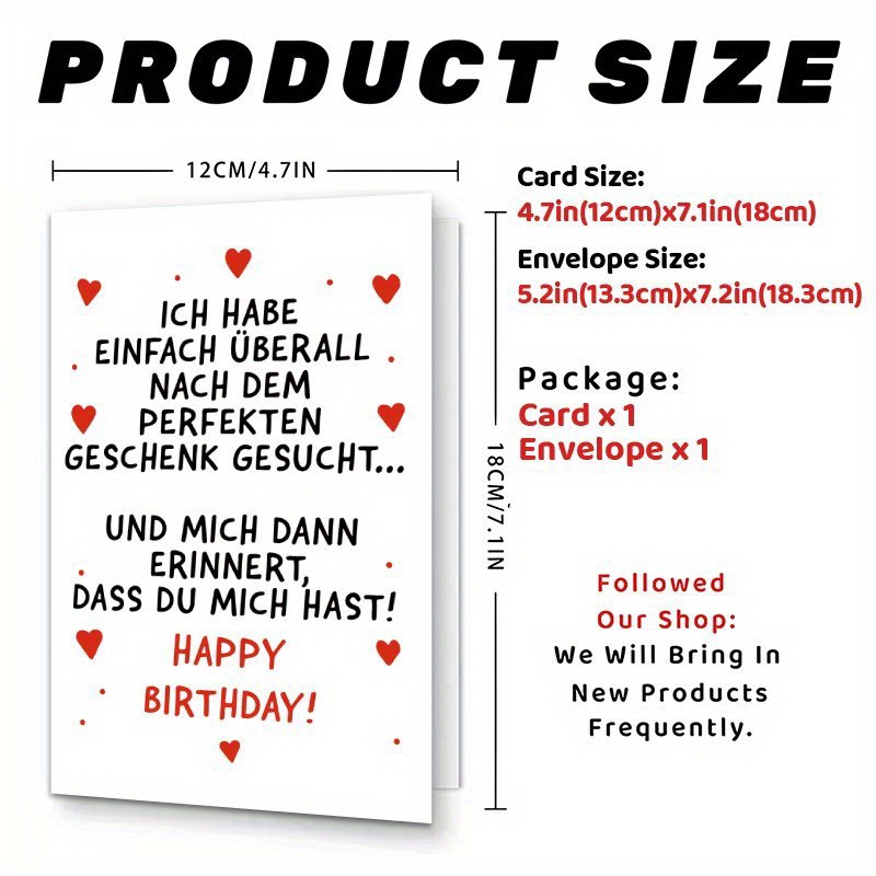 E-shop humorvolle Geburtstagskarte für Männer und Frauen, die mich daran erinnert, dass du mich , ein lustiges Geschenk für einen Partner, inklusive