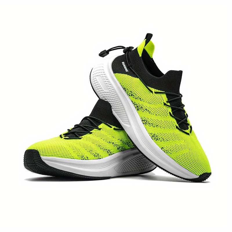 Men's Breathable Slip-On Sneakers Compatible for Running, Training & Gym - Low-Top - Casual Sneakers with Cushioned MD Sole, Striped/Checkered/ Color Options - -Terrain Wear (Gym, Outdoor, Everyday)
