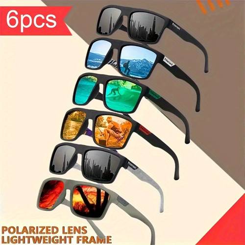 square fashion polarized glasses tac lenses suitable for men and womens daily leisure fashionable decoration lightweight design