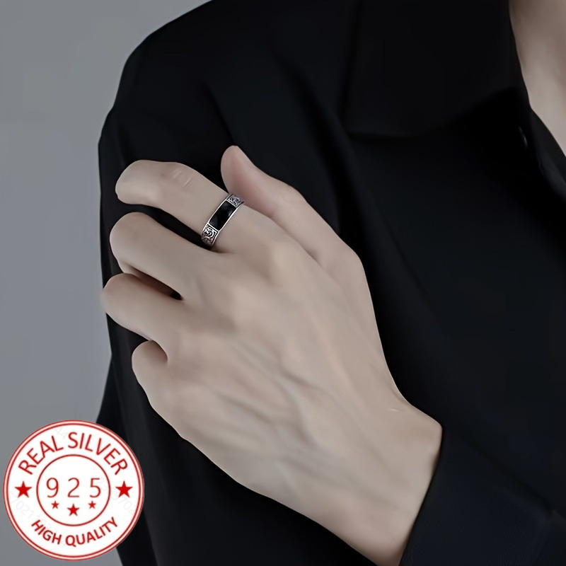 925 Silver Plated Adjustable Ring — Elegant Versatile Design