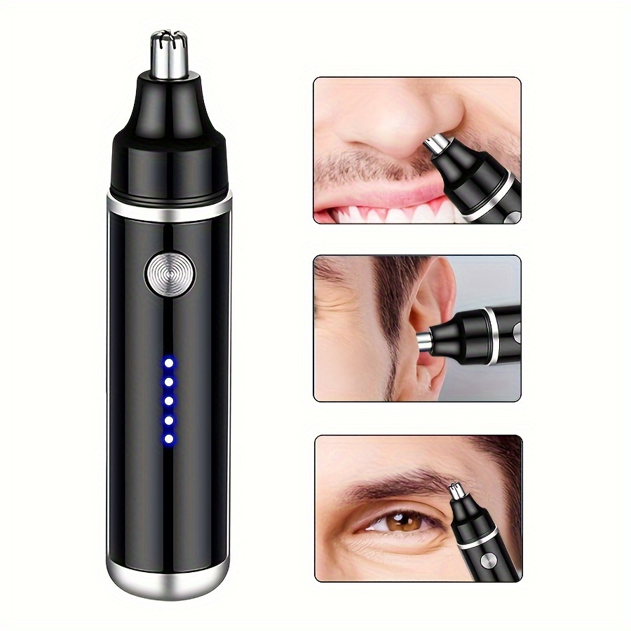 electric nose trimmer usb rechargeable trimmer for nose and ear hair nose hair shaver for women and men   eyebrow and facial hair removal device Product details 0
