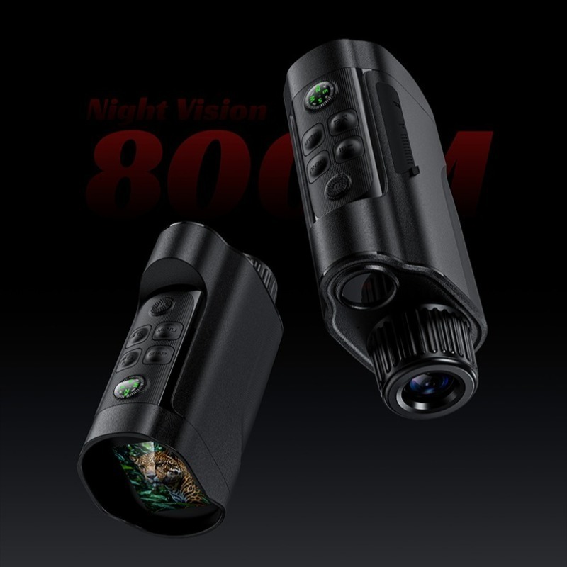 5W 1080P Digital Night Vision Monocular with 10X Zoom, 2" Screen, 2600 ft Range for Hunting and Security