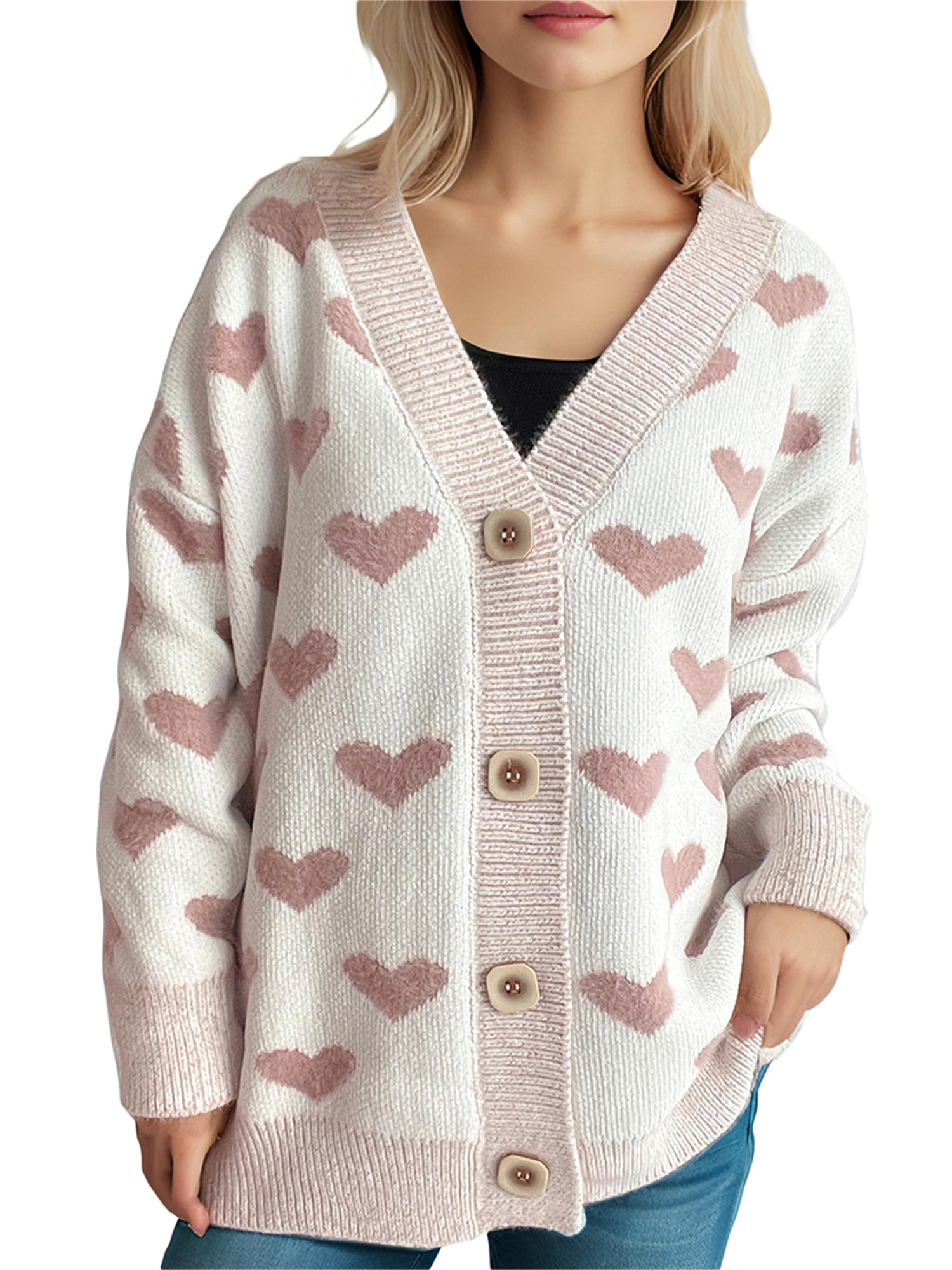 the Virgins - heart logo button cardigan｜theVirgins heart logo button cardigan｜theVirgins