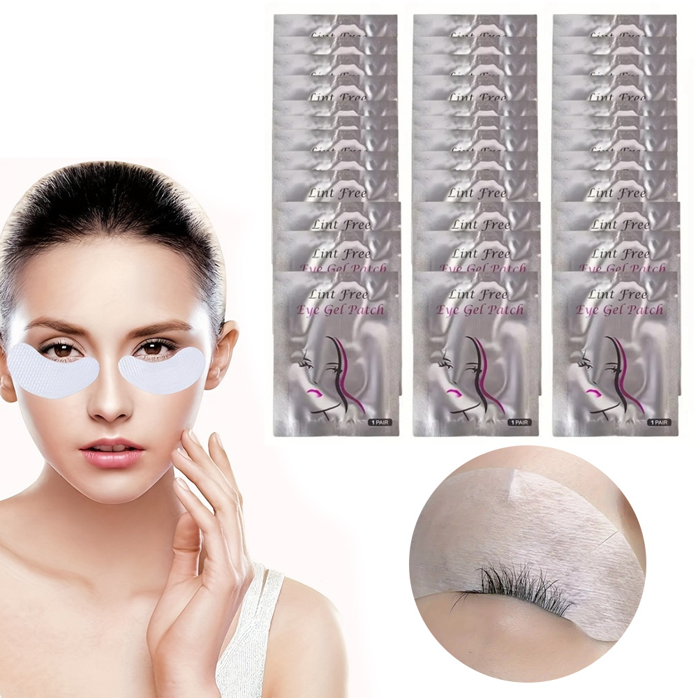 Image of 200pcs Eyelash Extension Pads Hydrogel Eye Masks Suitable, Fiber-free Gel Patches For Skin, Boosters, Lash For And Salon Use, No-fiber For Lash Extensions Care