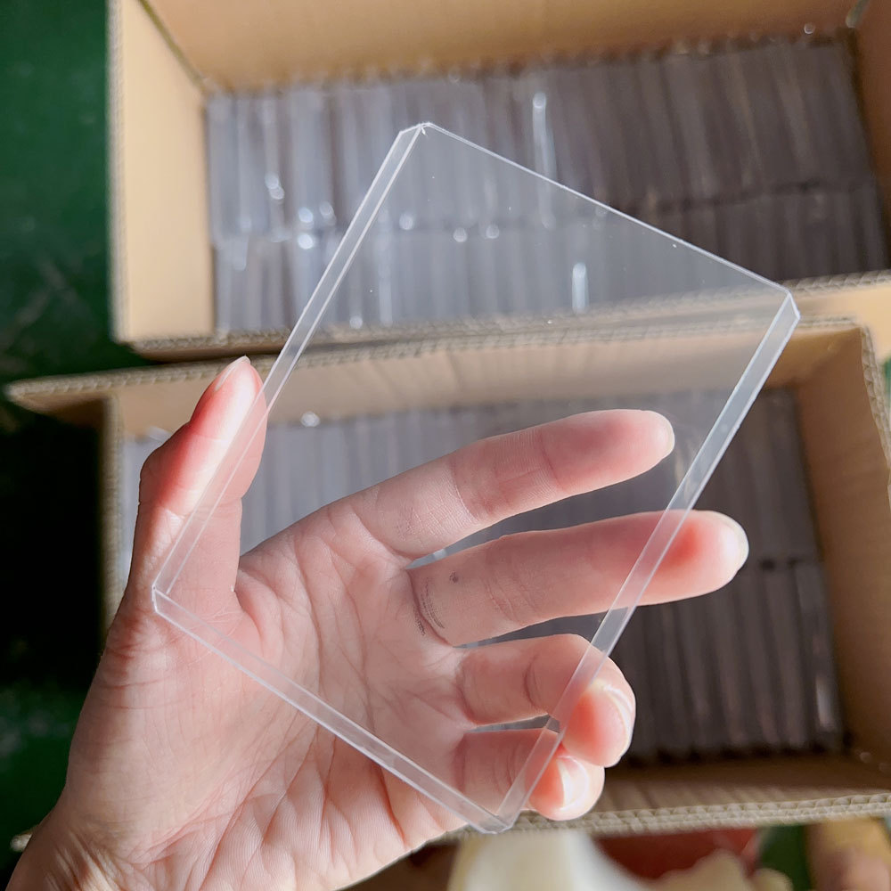 TEMU 12pcs Pvc Clear Reusable Trading Card Sleeves Suitable For Tcg, Tcg-compatible Protectors For Standard Size Cards, Protective Sleeves For , Gift