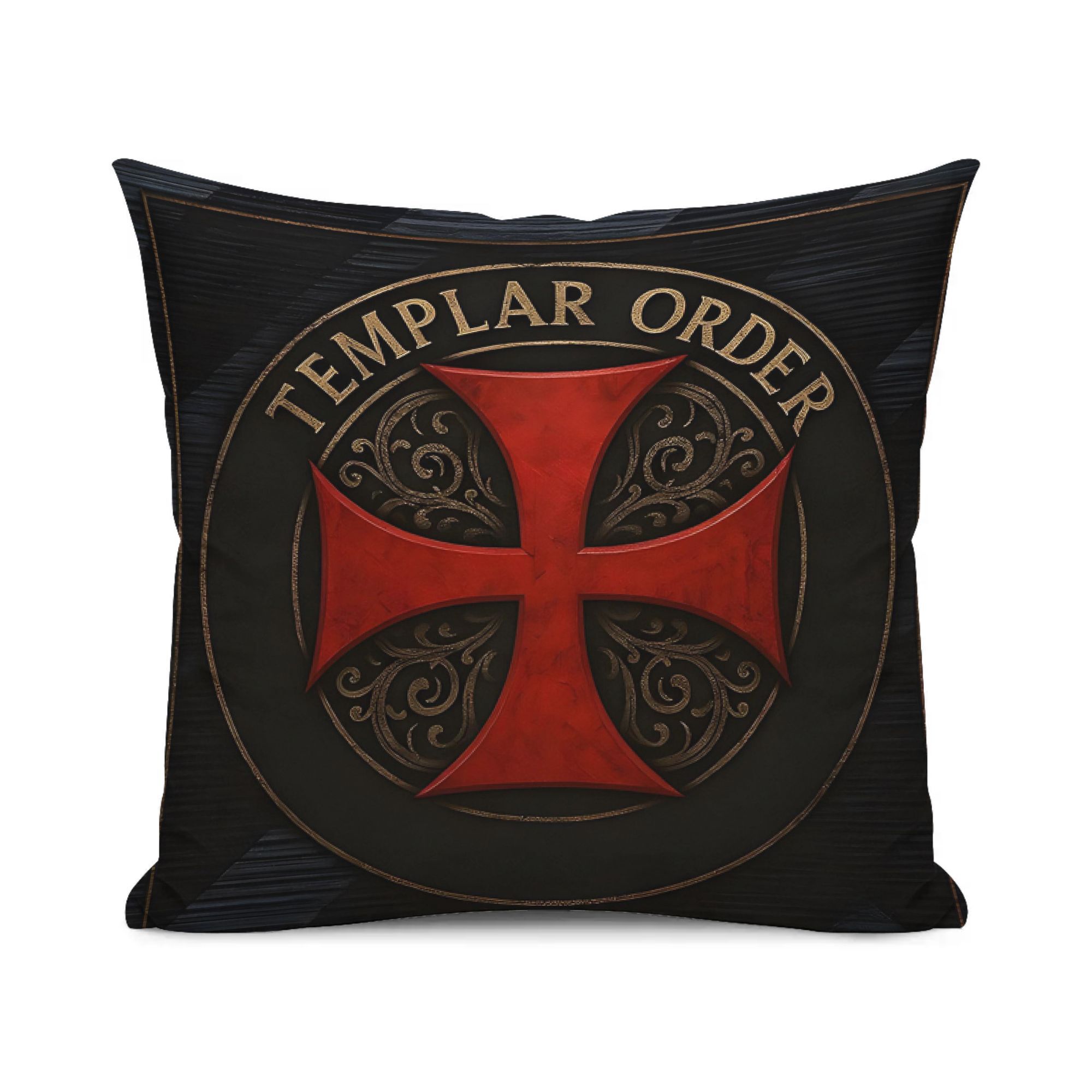 TEMU Zlienszus Cross Cushion Covers Suitable For Living Room & Bedroom Decor - Templar-themed Zippered Sofa Pillowcases With Iconic Cross Emblem,
