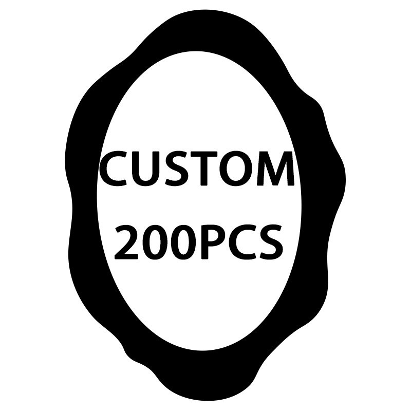 TEMU Custom Diy 200pcs Of 3cm Wax-sealed Self-adhesive Stickers In Square, Rectangular, Oval, Heart, Circular, And Irregular Shapes For Decorative