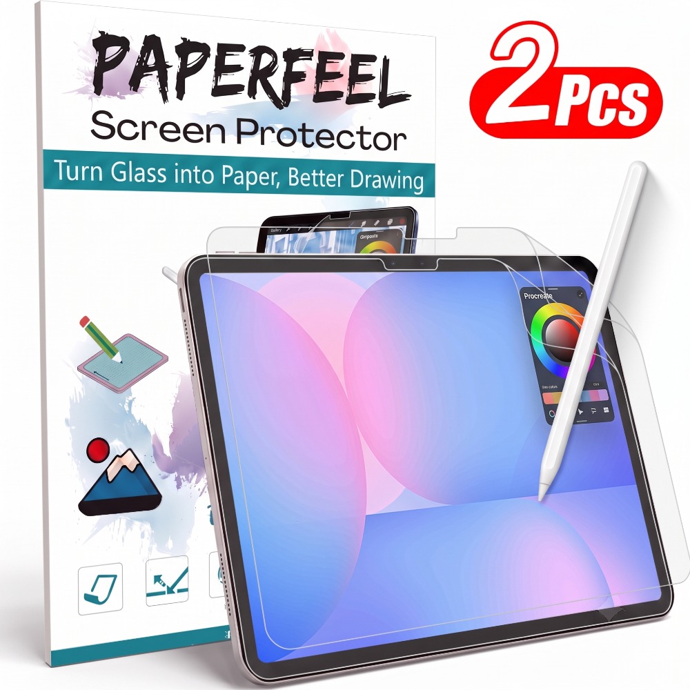TEMU 2pcs For Tab S10 Fe Plus 13.1 Inch 2025 Paper Feel Matte Screen Protector Paper Anti-scratch No Tempered Glass Film