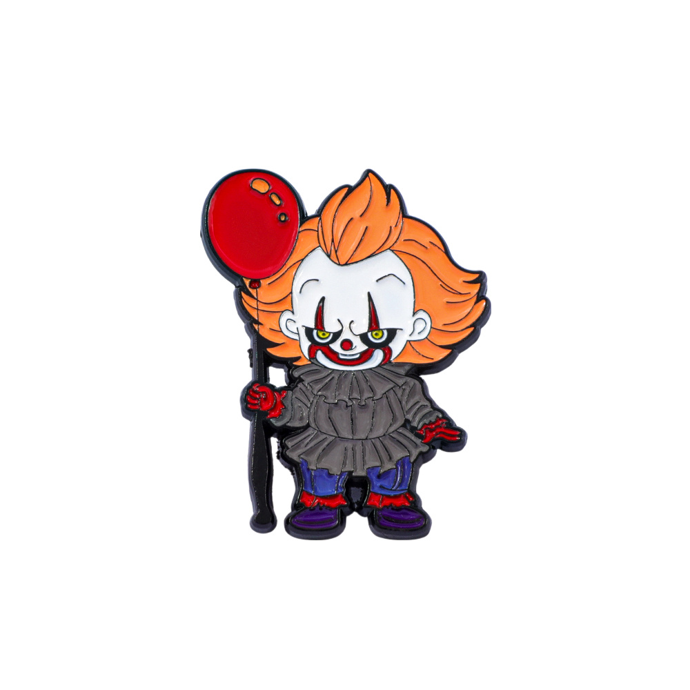 TEMU 1pc Creative Cartoon Anime Brooch Creative Joker Pin Fashion Cute Metal Enamel Badge Jewelry Backpack Clothing Additions Festival Gifts