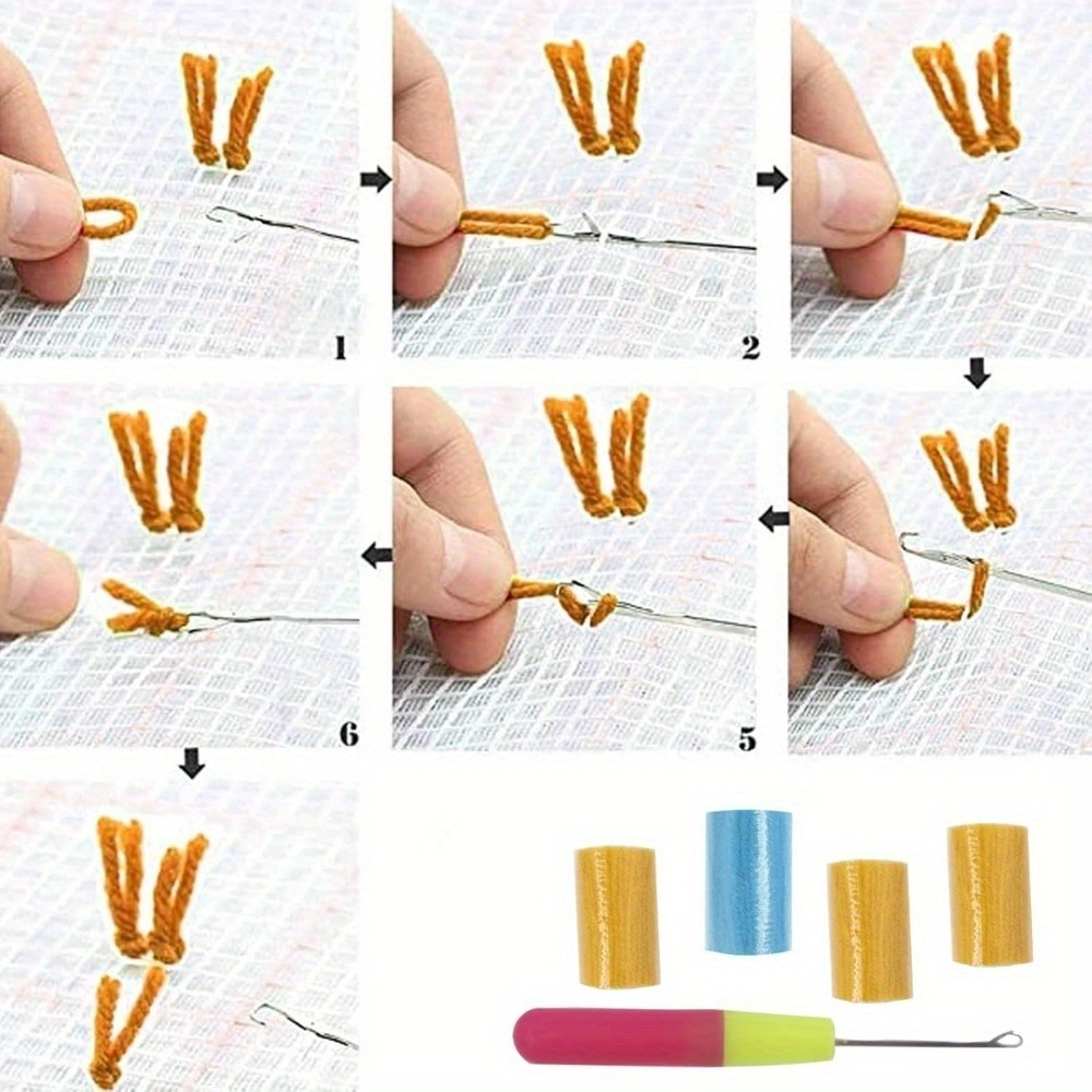 Lock Hook Kit Acrylic Mesh DIY Pillowcase Carpet Cover
