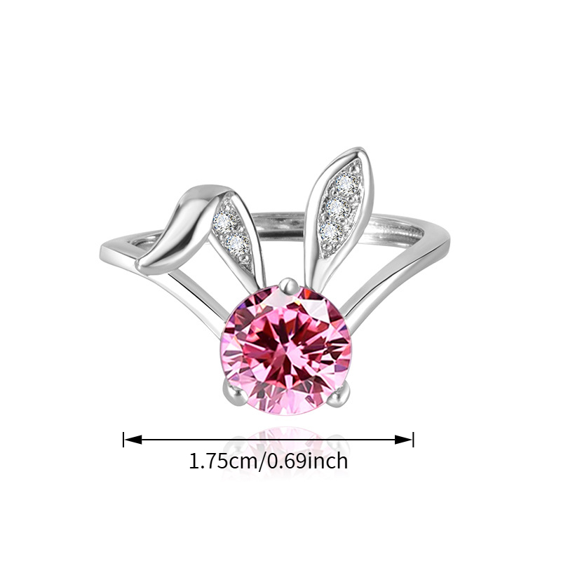 Niche Women's Little Rabbit Open Ring, Holiday Accessory