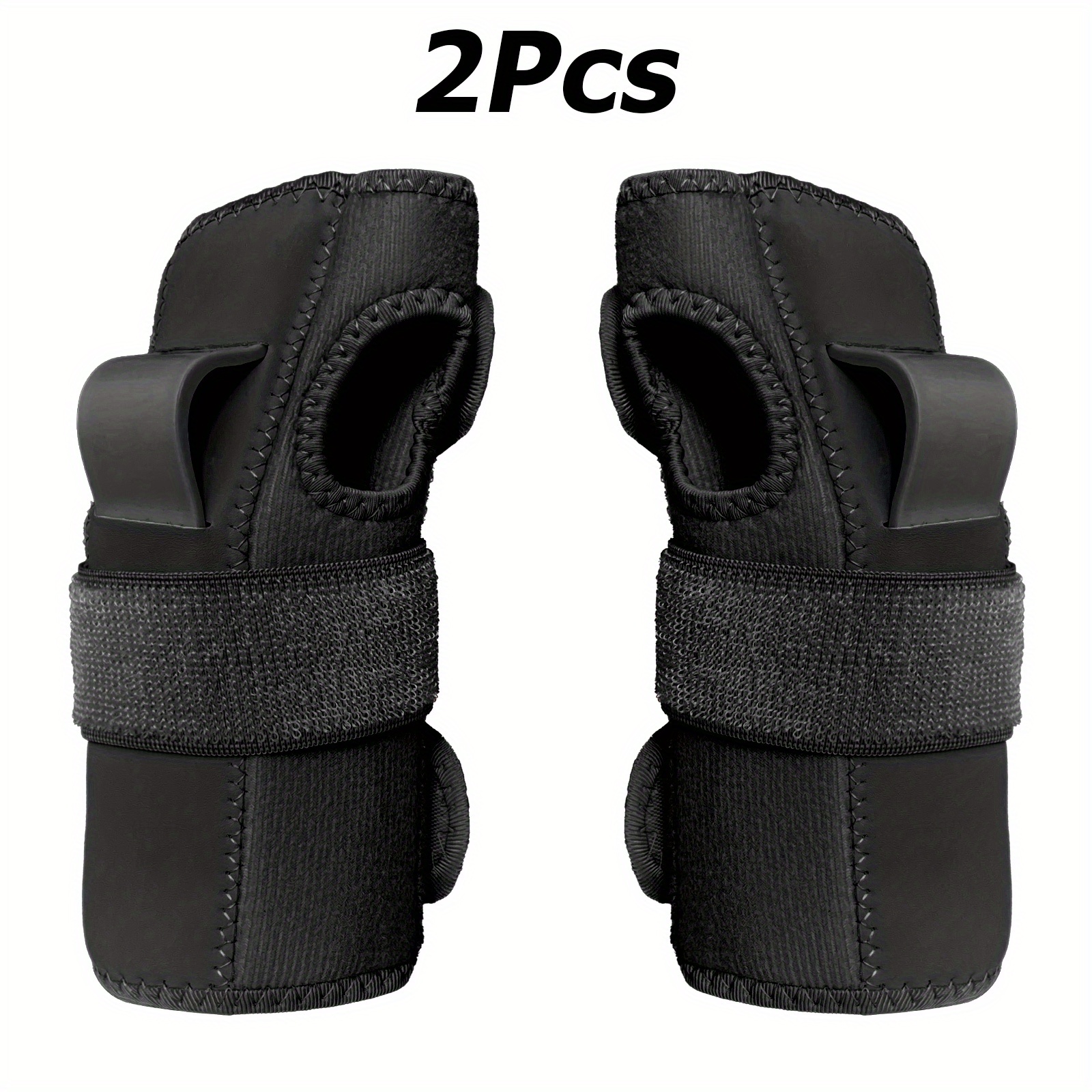 2pcs Stable Support Adjustable Wrist, Built-in Protruding Arc Splint, Fits All, Suitable For Roller Skating, Skateboarding, Skiing, Sports And Daily Use, Perfect Birthday And Holiday Gifts