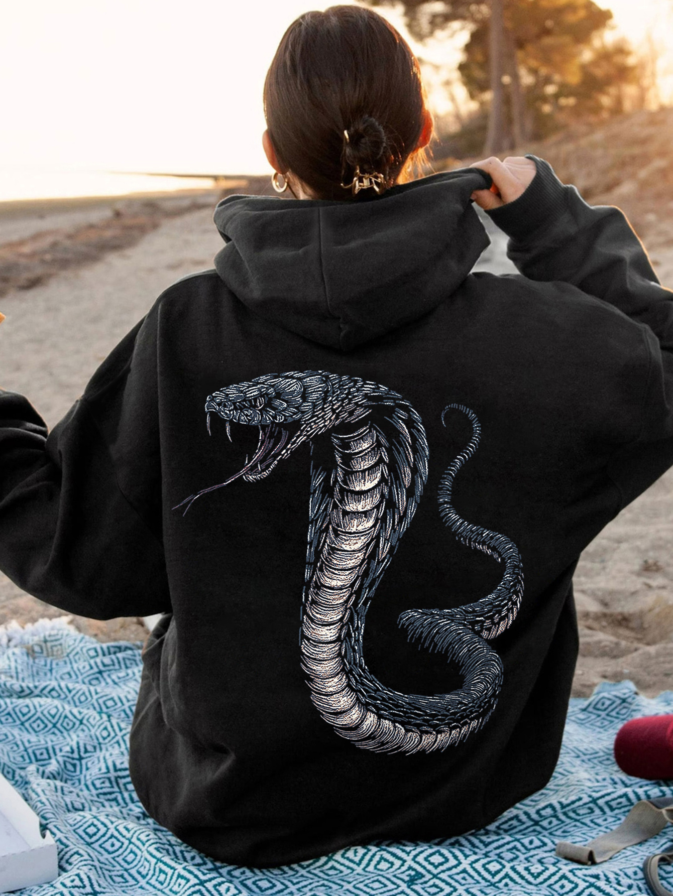 snake hoodie sold on Temu Canada