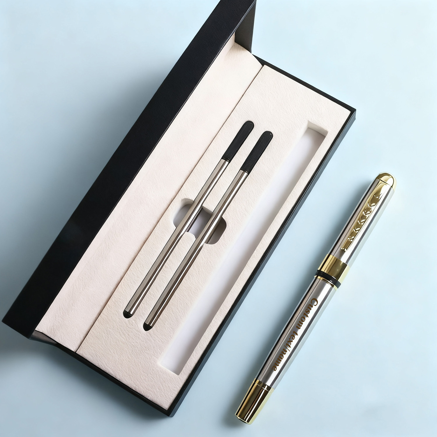 TEMU 1 Set Personalized Engraved Gift Pen Box | Elegant Writing Pen For Men And Women | Office Supplies | Local Warehouse Items | Mother's Day Gift |