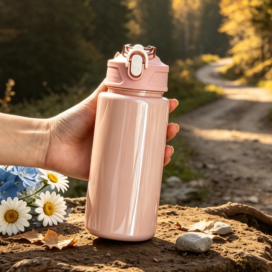 TEMU Pop-up Portable Lid, Available In 4 Colors: Light Lavender, Light Blue, Pink, And Green. Food-grade Material With Leak-proof Seal. Features A