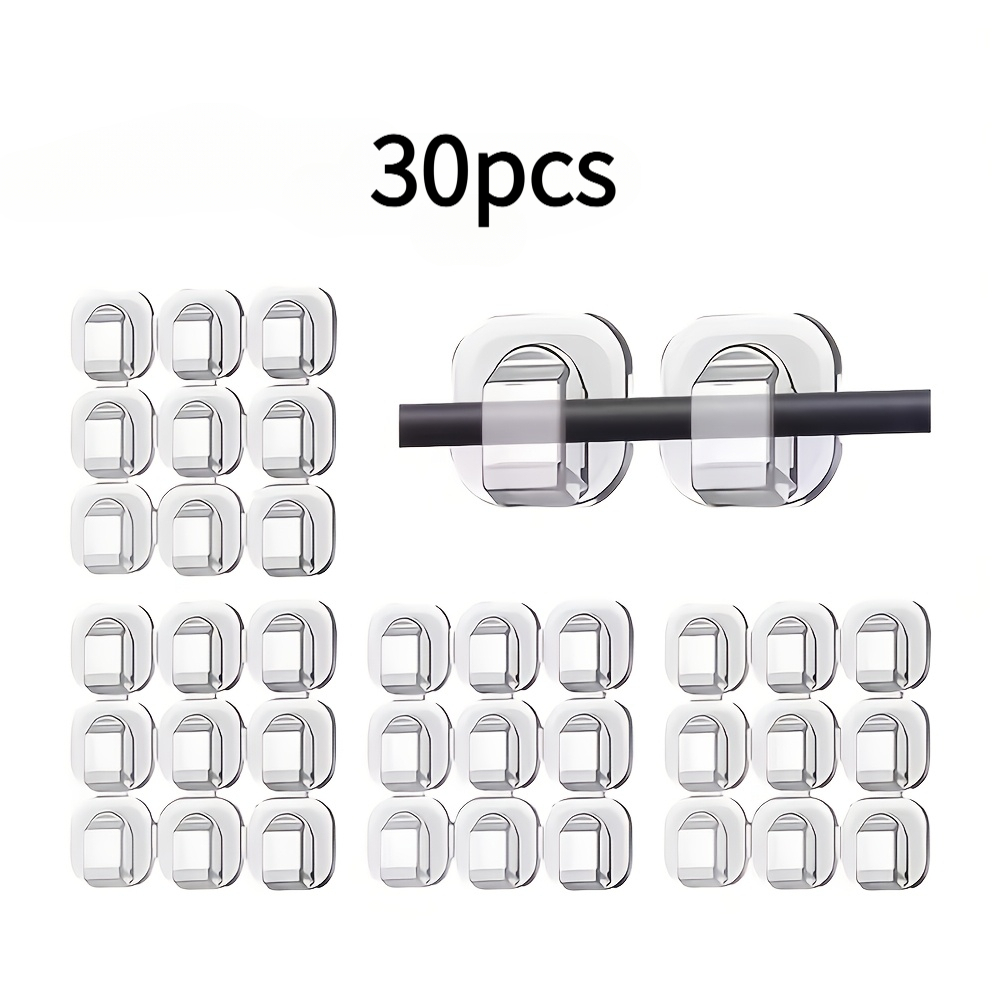 E-shop 30/48/66 Stück Outdoor Lichtclips, geeignet für Hängelichter, Lichterketten für den Außenbereich und Garten-Balkon-Zubehör - Robuste