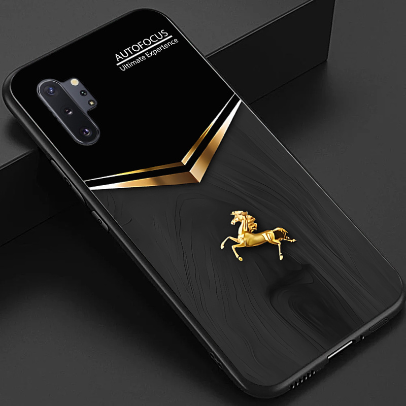 TEMU Phone Case: Case For Note 10+ Phone Case, Multiple Color And Pattern Stylish Glossy Glass Back Cover Gift