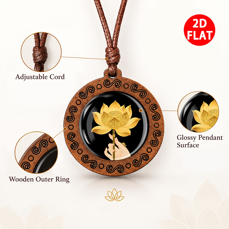Unisex Buddhist Elements Pendant Necklace