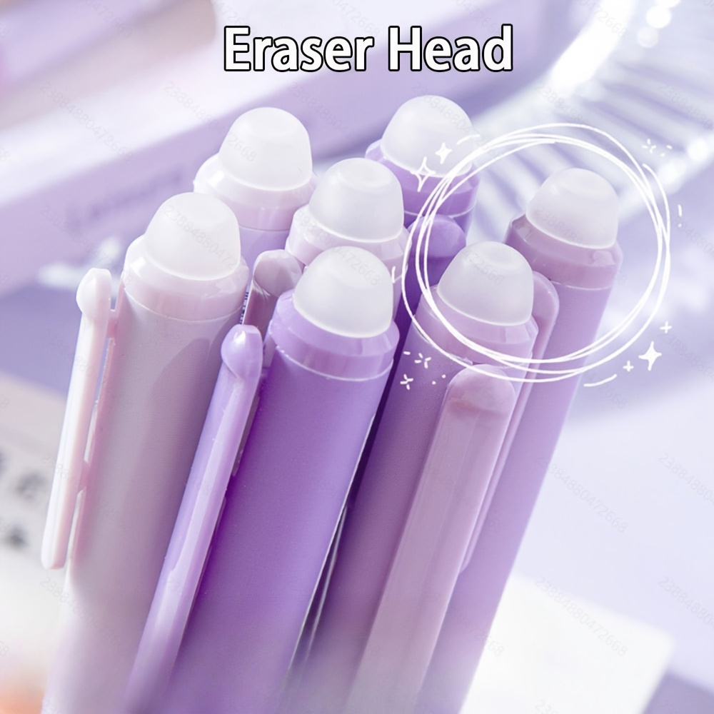 1 set(4pcs) cute cartoon erasable gel pens for writing,   retractable 0.5mm fine point erasable gel pen with black/blue refill, kawaii stationery office supplies and accessories, cute gel pens, fancy pen, needle tip pens, cute pens bulk, school pens, kawaii pens, ink gel pens, office accessories, notetaking pens, fun writing tools, kawaii design, durable refill, smooth ink flow, fine tip pen, creative writers, students Product details 2
