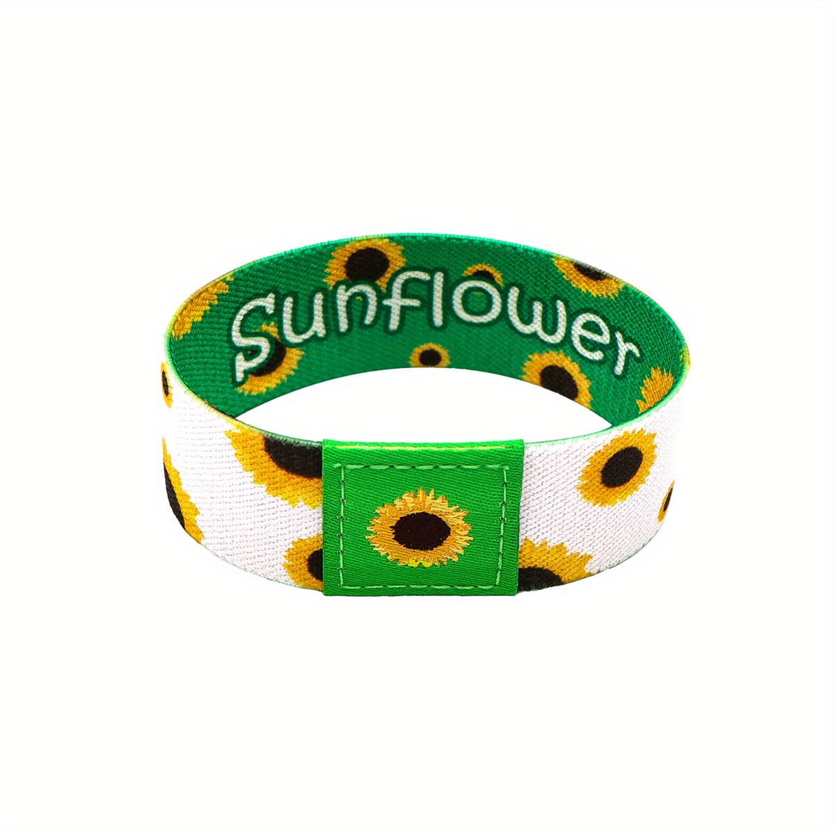 E-shop Sonnenblumen Armbänder für Damen Sportarmband Elastisches Armband Stück Armband Armreif Armband Schmuck Mode Zubehör Kunst Geschenk