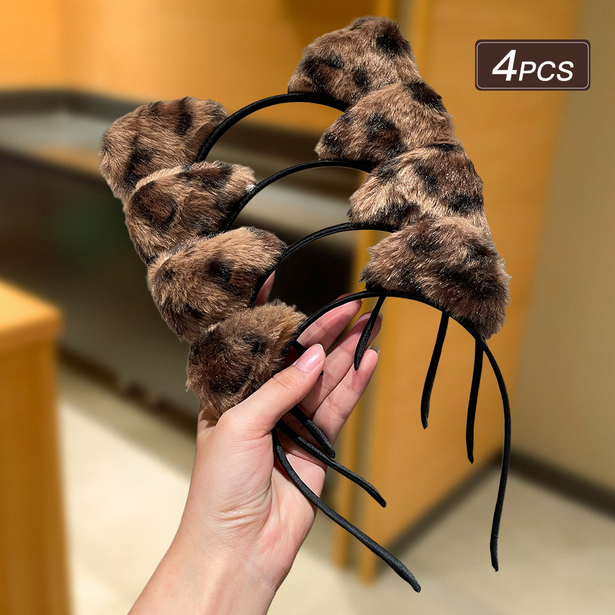 TEMU 4pcs Serre-tête Chat en Peluche pour Femmes, Facile et pour , Idéal pour les Quotidiens, les Fêtes, les Vacances, les Anniversaires et Diverses