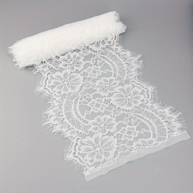 (3 Meters/pack) Eyelash Lace Trim Clothing Decoration, Table Home Textile Wedding Decoration, Handmade Additions