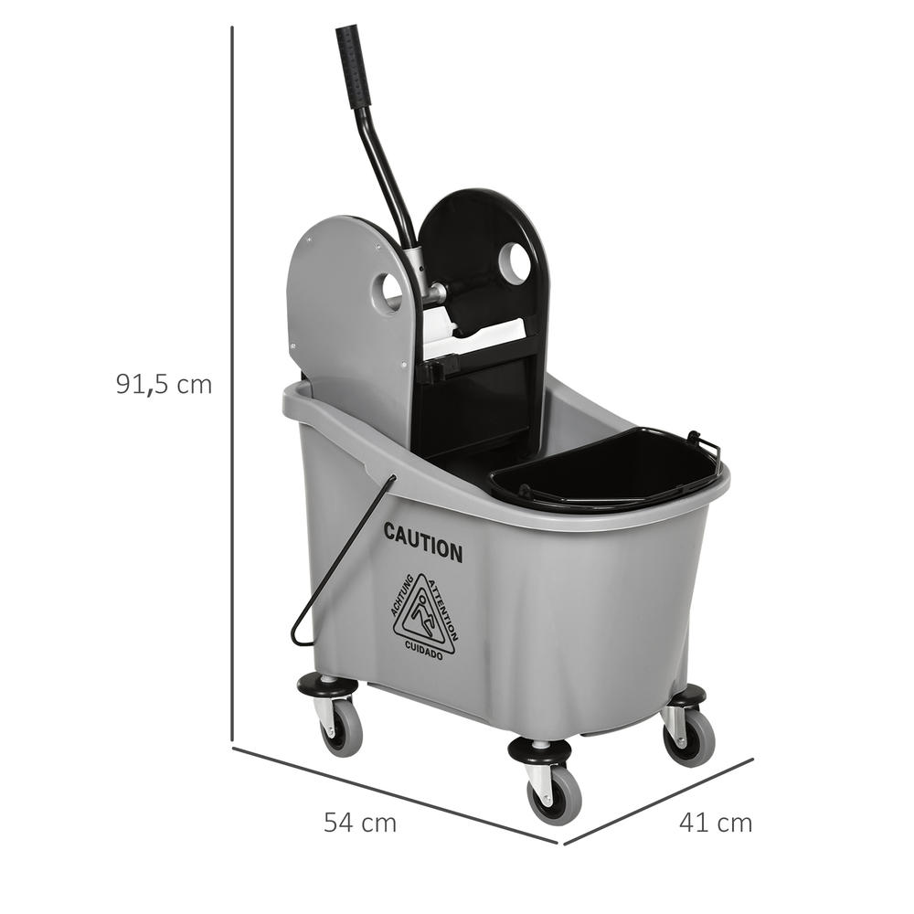 Commercial Mop Bucket with Down Press Wringer, 9.51gal Cleaning... product image 6