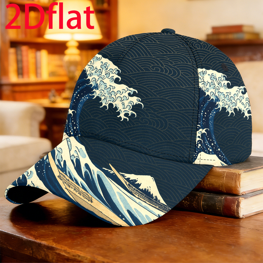 TEMU 1 pièce Casquette de baseball La Grande de -e - Chapeau rétro à visière ronde avec imprimé de emblématique, légère, convient pour décontractée,