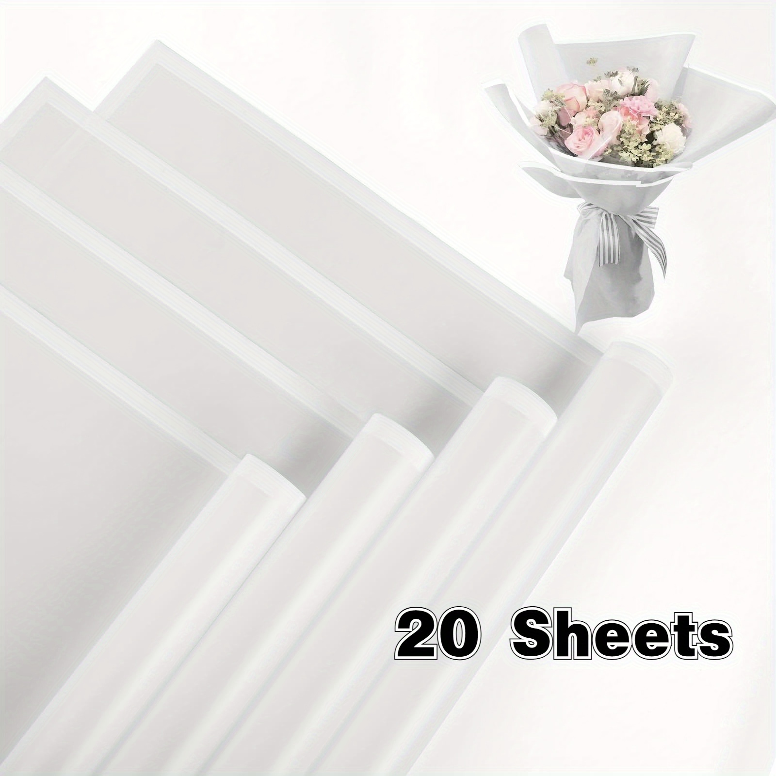 TEMU 20- Wrapping , Packaging, - , Bouquet Wrapping, Wrapping For Birthdays, Weddings, Office Supplies