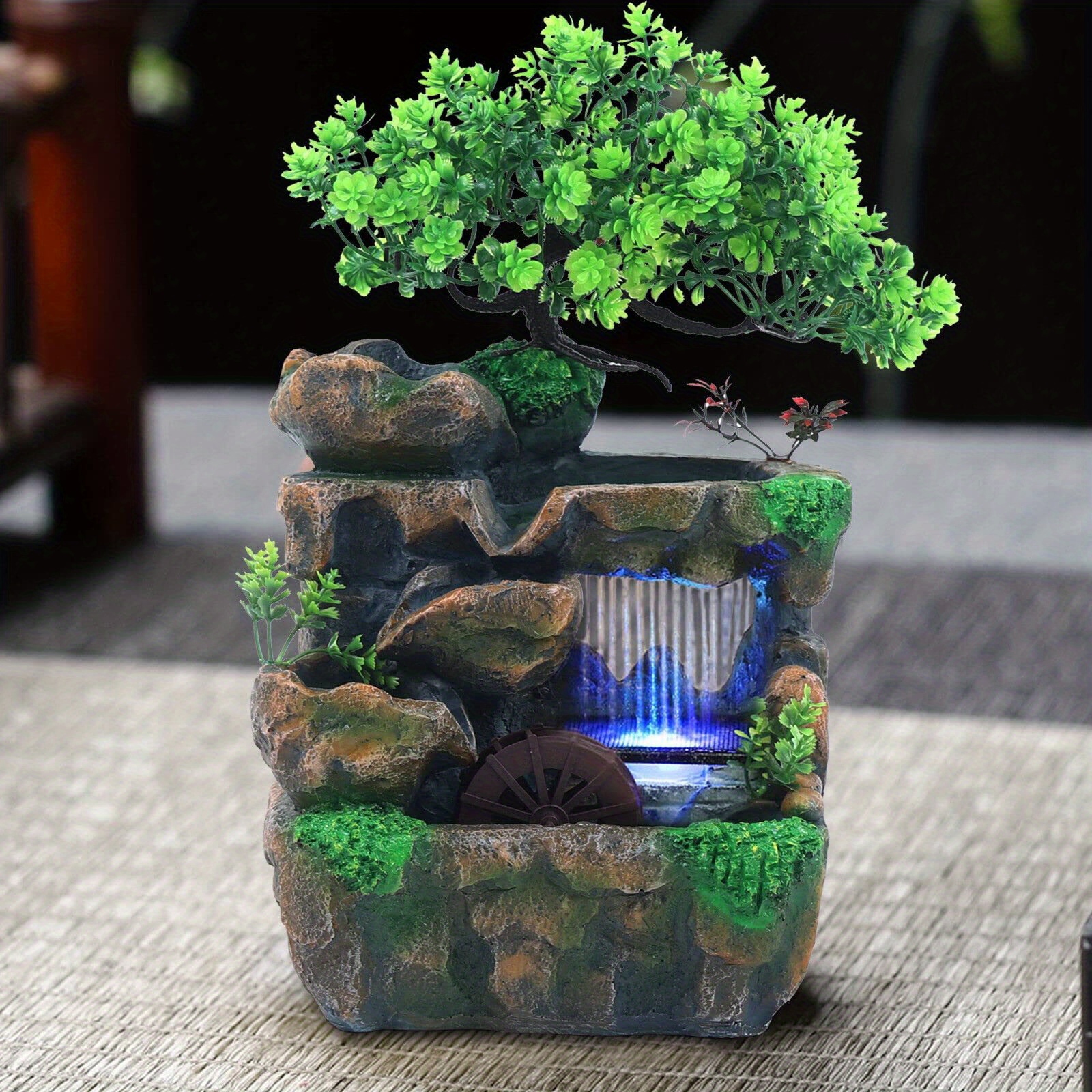 置物 Battery Operated Musical Water Fountain Amazon.com: Tabletop Fountain with Light - Battery/USB