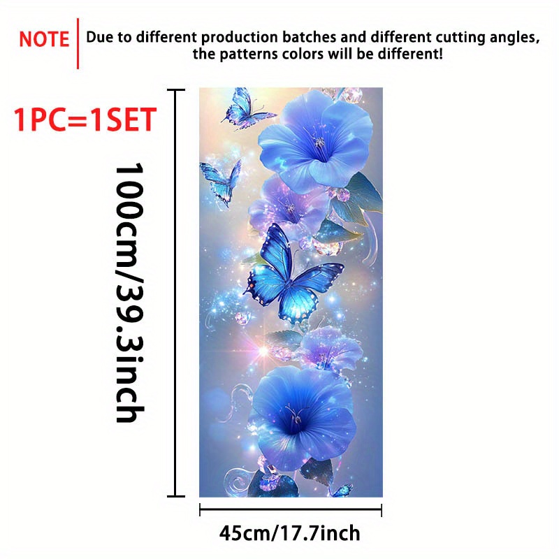 TEMU 1pc, Frosted Pvc Material Door And Window Film, Electrostatic Adhesive Glass Decoration, Removable Sticker. Size Is 17.71x39.37 Inches