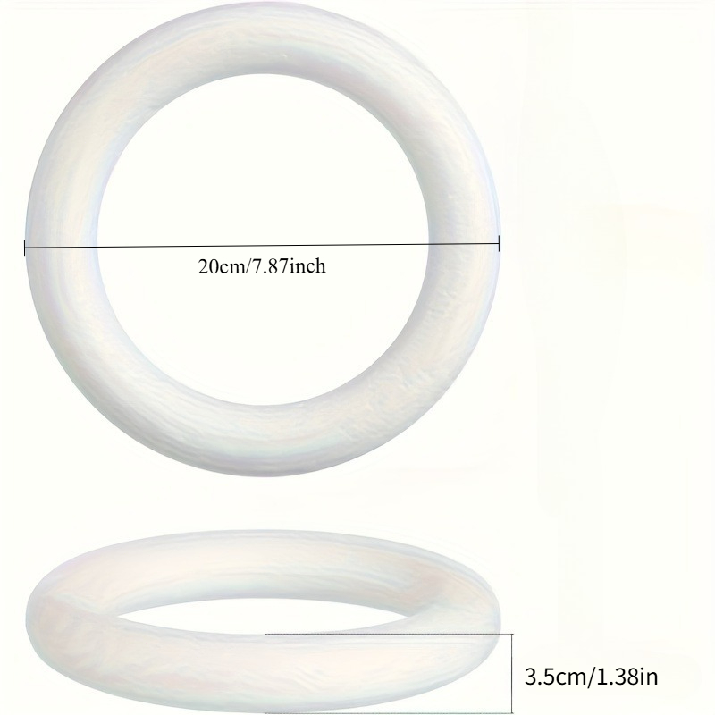 5 pack white polystyrene foam wreaths suitable for nativity scene decorations craft circles for diy crafts nativity scenes scrapbooking decorations lightweight craft rings for handicrafts