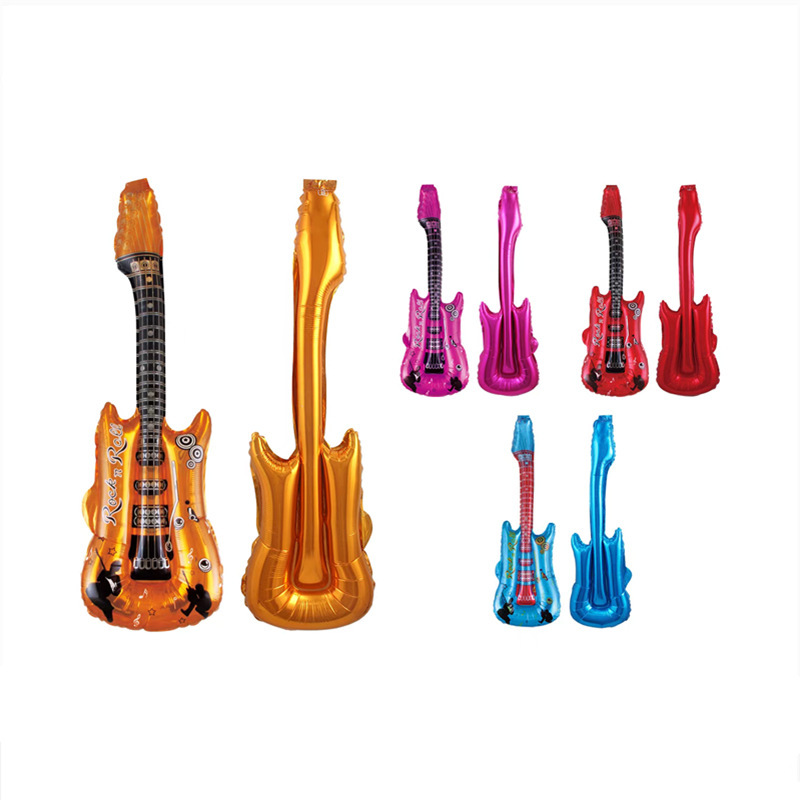 

1pc Guitar-shaped Aluminum Film , -occasion Decor, Suitable For 14+, For , , , Weddings, Engagements