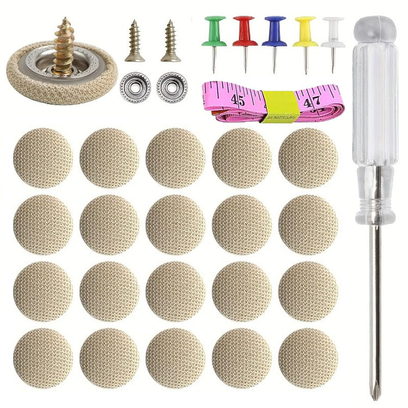 TEMU Kit de 67 pièces pour la réparation des intérieurs de toit de voiture, comprenant des attaches de boucle de toit de véhicule. Livré avec des