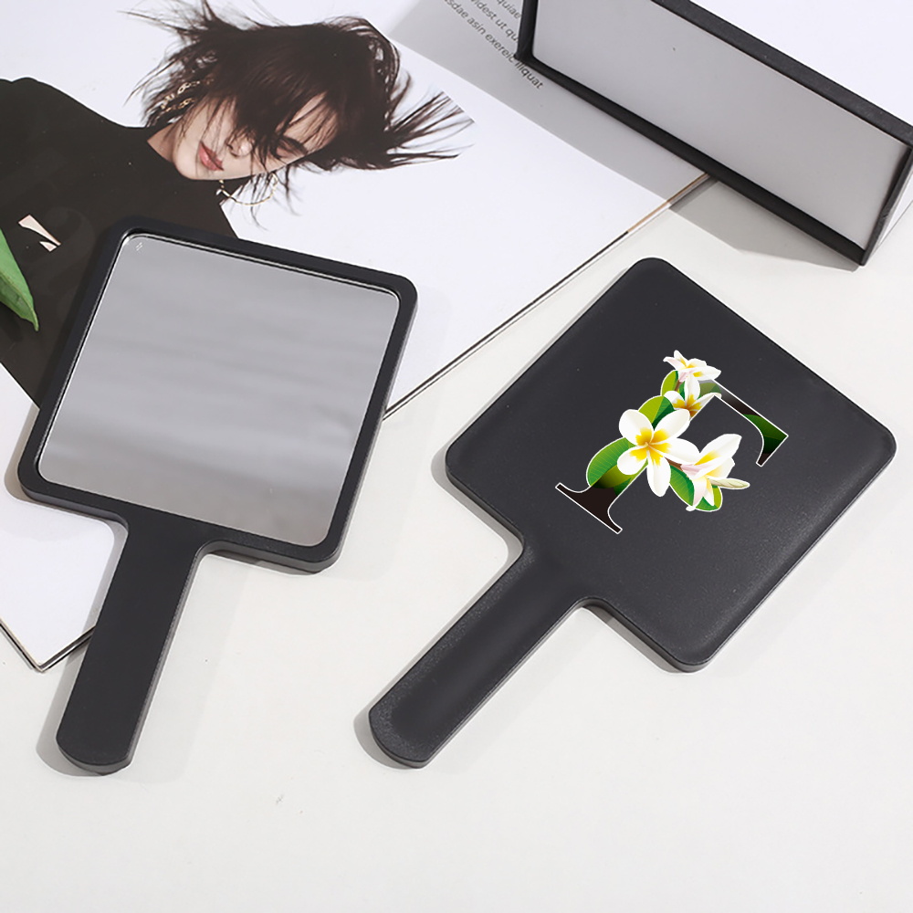 Mini Hand Mirror with Easy Grip Handle, High Definition Scratch-Proof Surface