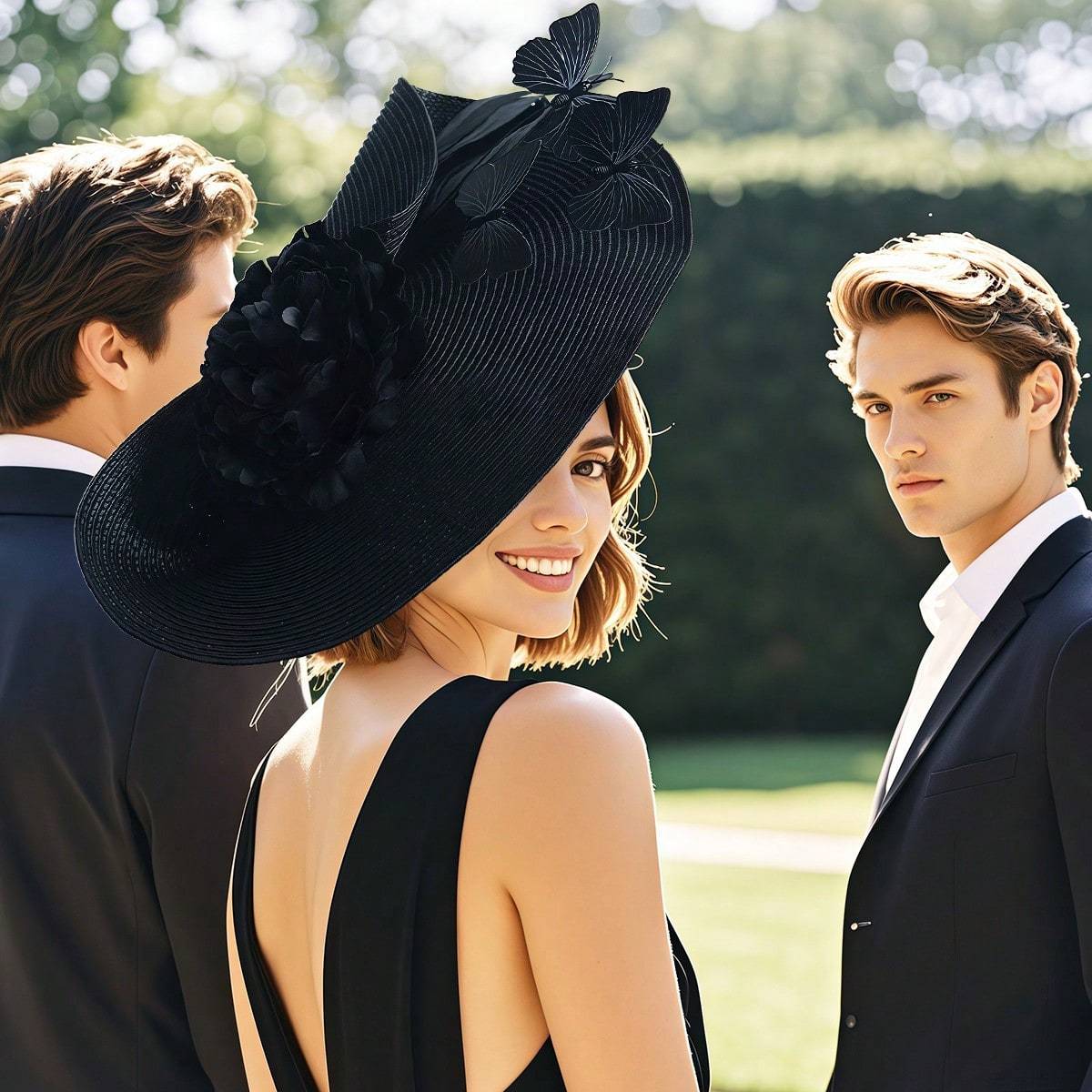 womens church wedding cloche hat tea party derby - Temu