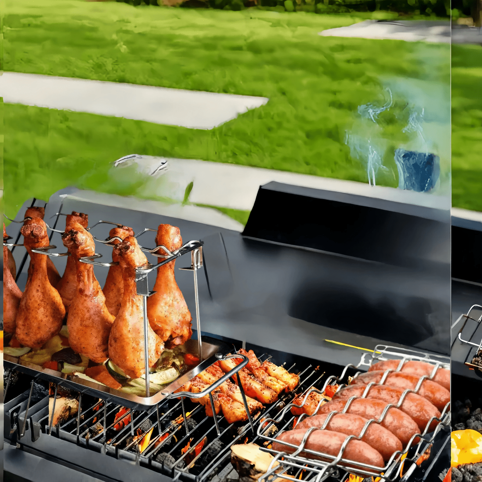 bbq grill rotisserie sold on Temu United States