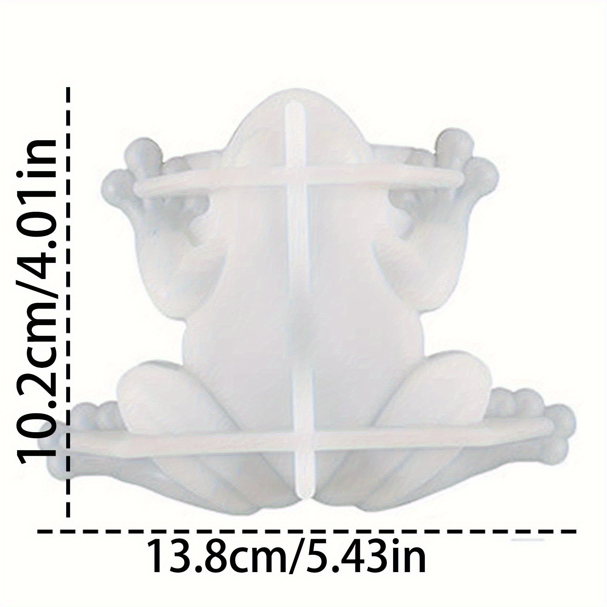 E-shop Froschförmige Silikonform, für Harzguss, 3D Tier Epoxidharzform, geeignet für Handarbeiten, Heimdekoration, Ornamente, Geschenke, Partys