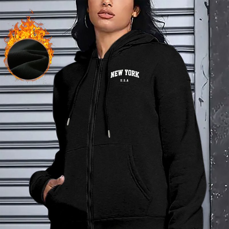 

Letter Print 2 Piece Set, Hoodie & Pants, Women's Clothing