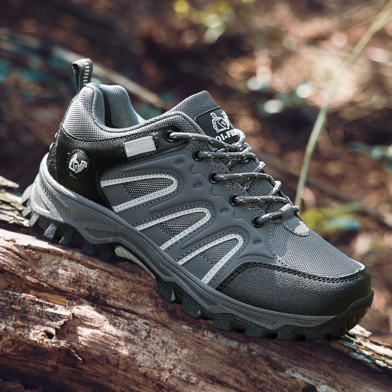 TEMU Men's -terrain Hiking Boots - Breathable Low-top Trekking & Mountaineering Shoes With -slip Sole, Cushioned Soft Sole Suitable For , Hunting,
