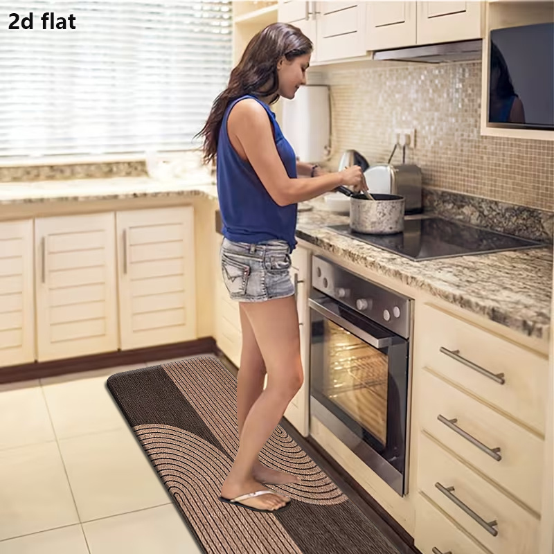 TEMU 1pc, Light Luxury Simple And Elegant Exquisite Aesthetic Long Runner Rug, Creative And Stylish Tan Line Living Room Coffee Table Rug, Easy To