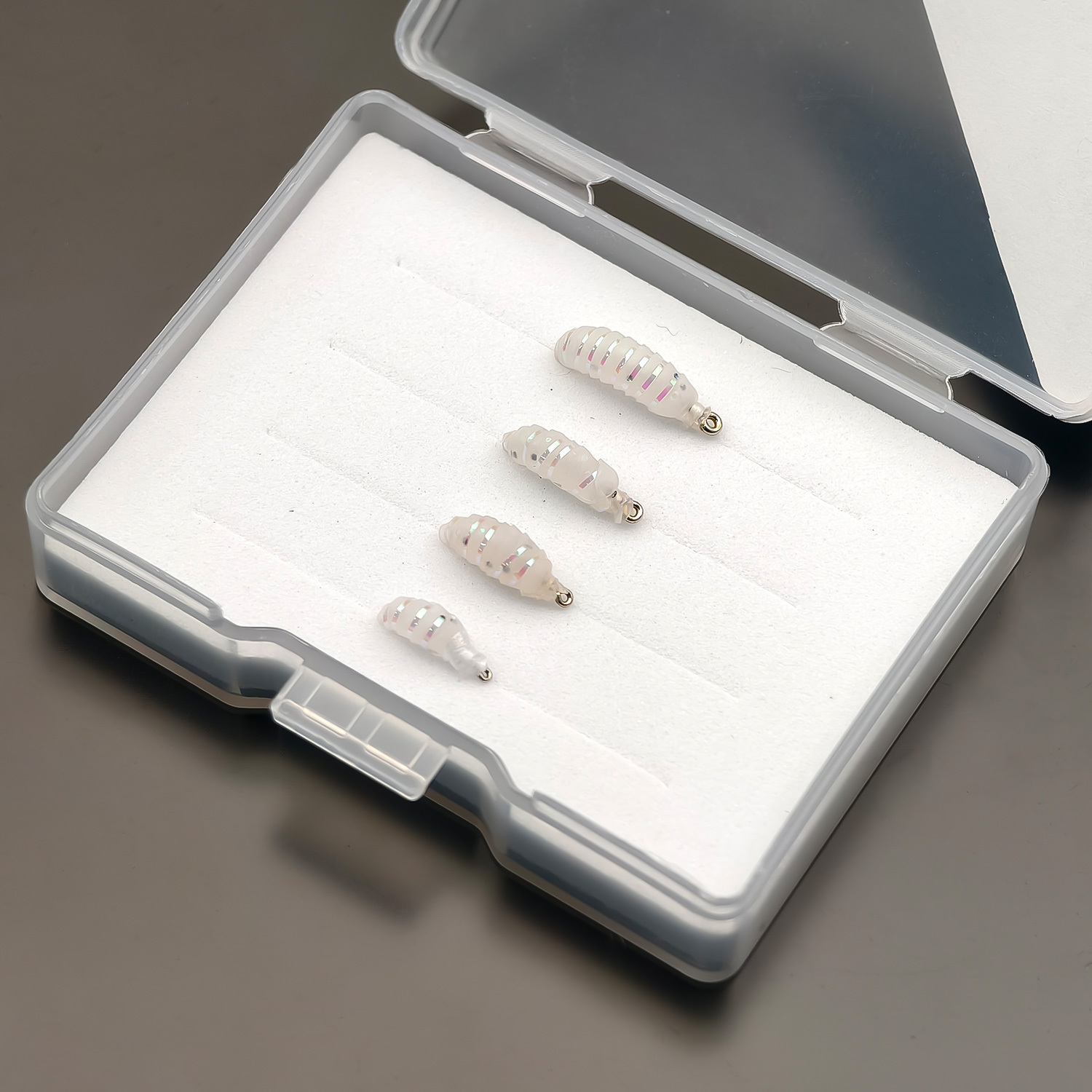 TEMU Anfs 4pcs Nymph Flies Assorted Size Of 12# 14# 16# 18#, Trout Flies Kit, Fly Hooks