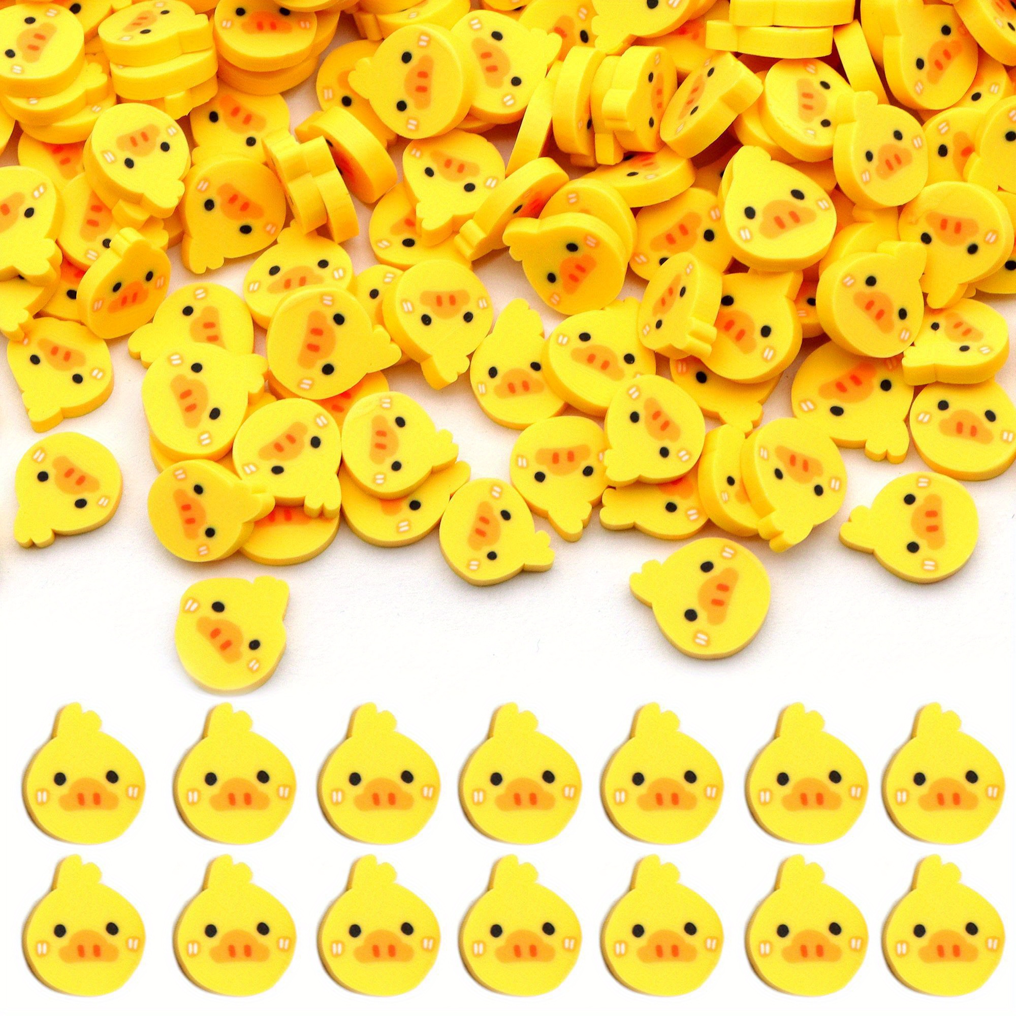 

Cute Duck-shaped Polymer Clay Slices, 10g Pack - Ideal For Diy Phone Cases & Nail Art Crafts