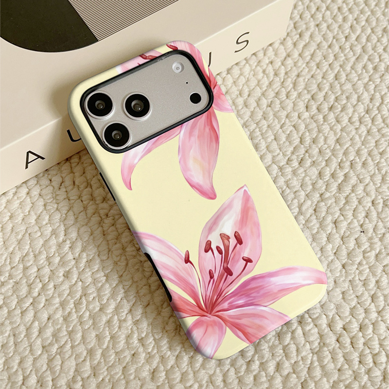 TEMU Phone Case - 1pc Anti-fall Easy Premium Pattern Phone Case; 2-in-1 Film Hard Tpu Material Phone Case, Outer Hard Inner Soft, Suitable For Iphone