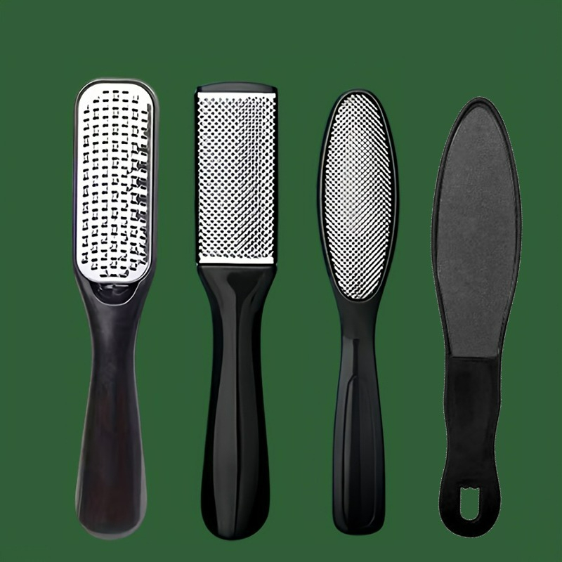 TEMU 4pcs Foot Care Set, Designed For Removing Dead Skin, And Cracked Heels. It Gently Exfoliates The Outer Layer Of Skin, And Is A Safe And Durable