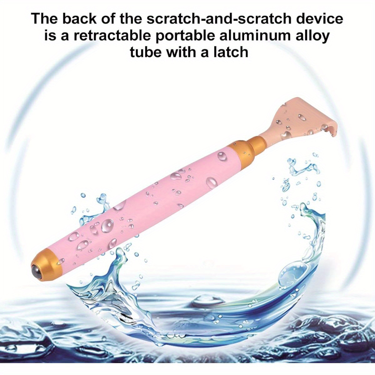 extendable back scratcher portable telescopic non     massage tool with ergonomic handle durable metal construction for home   use back massager   sturdy metal parts Product details 0