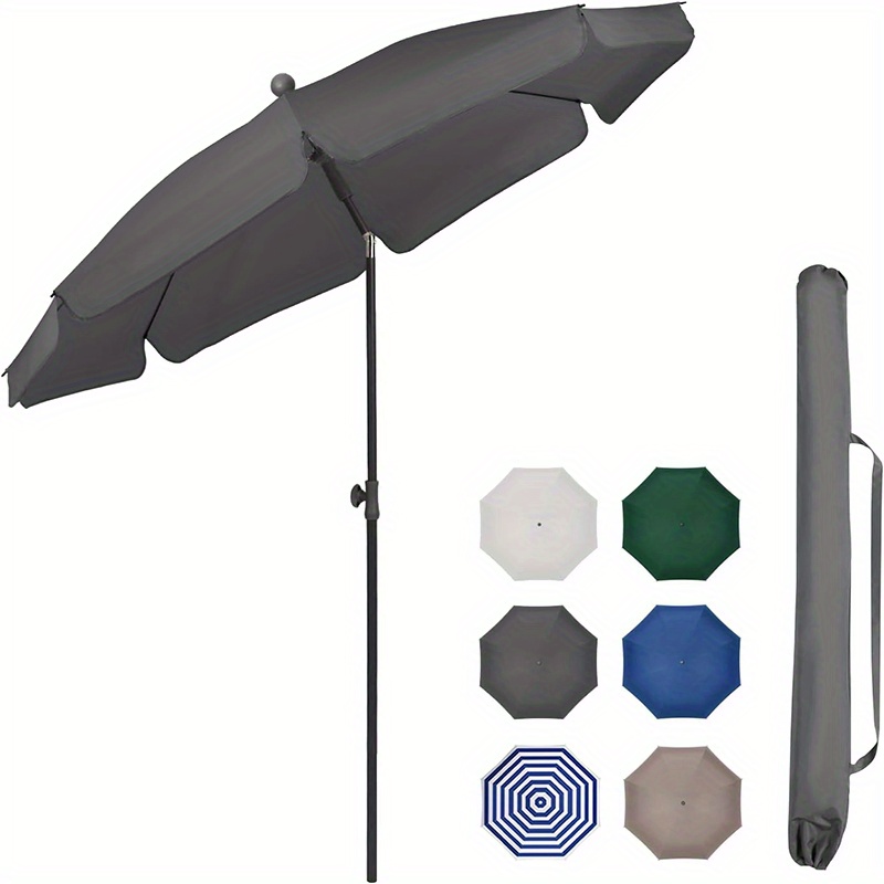 E-shop Sunula Balkonsonnenschirm 200 cm mit Schutzhülle, Strandschirm für Balkon, Garten & Terrasse, neigungs- höhenverstellbar, UV-Schutz bis UPF 50+,