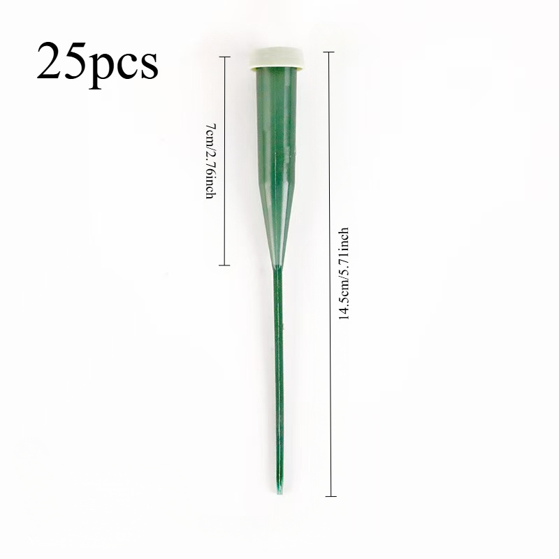 25pcs Plastic Floral Picks - Water Tubes With Caps For Flower Arransynthetic Gemstoneents, Vials For Floristry, Multipurpose Florist Supplies