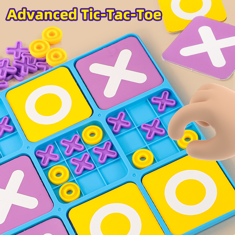 18x18cm XO Tic-Tac-Toe Board Set, Interactive Game