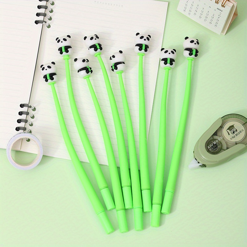 back to   48pcs 0 5mm soft rubber panda shaking neutral pen cute shape swing pen prize pen gift pen stationery Product details 2